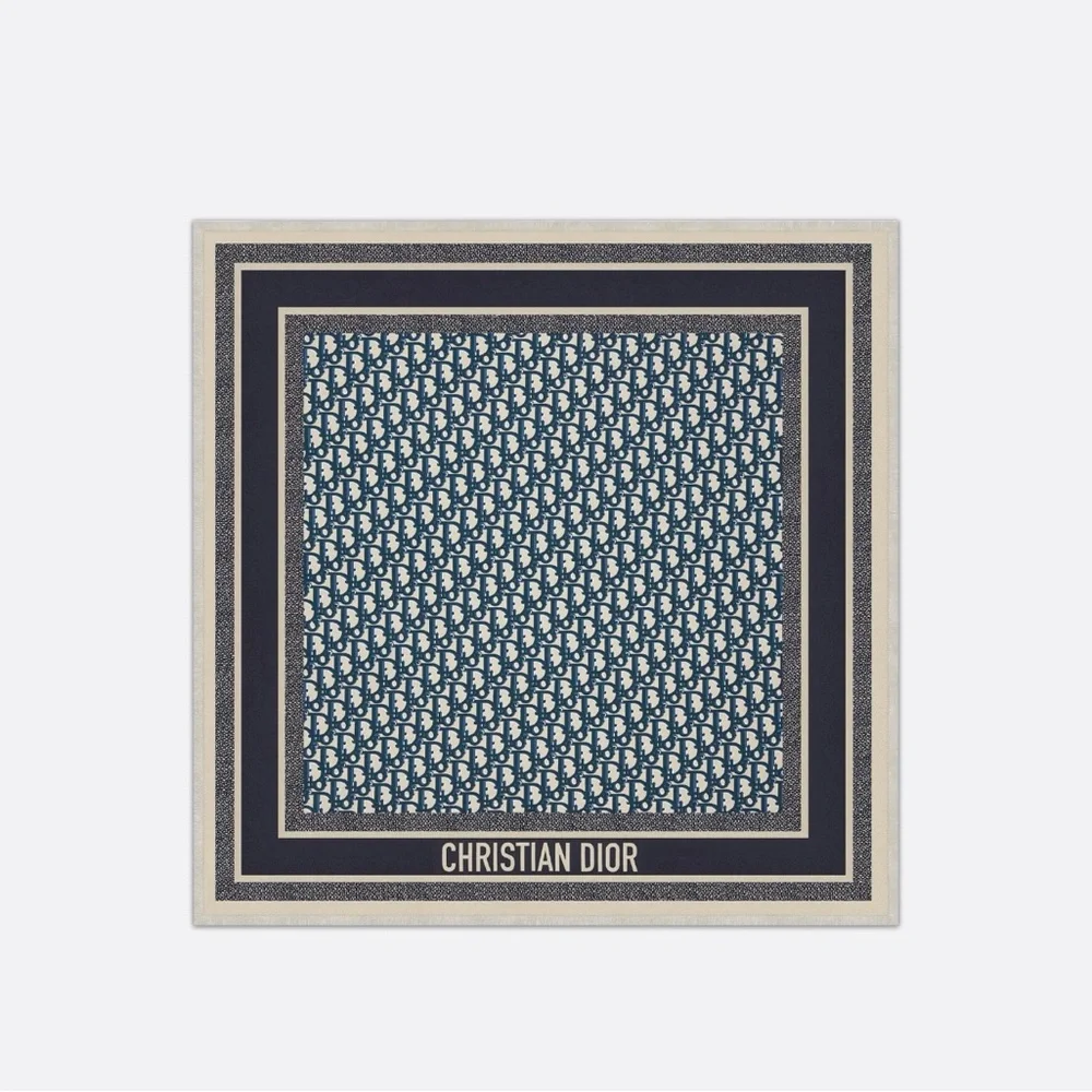 Dior Oblique Diortwin 70 Square Scarf